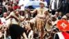 Zuma dances at his 2010 wedding to his third wife