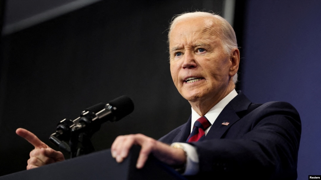 FILE - U.S. President Joe Biden delivers remarks on the economy at the Brookings Institution in Washington, Dec. 10, 2024. 