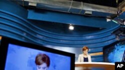 Aspecto de um estúdio de televisão