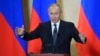 Russian President Vladimir Putin gives a speech in Sevastopol, in Russia-annexed Crimea, March 18, 2020. 