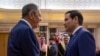 Ngoại trưởng Hoa Kỳ, Marco Rubio (phải) và người đồng cấp Nga, Sergei Lavrov, trong cuộc gặp tại Riyadh, Saudi Arabia, ngày 18 tháng Hai, 2025.