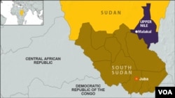 Map of Upper Nile state