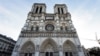 Mặt tiền Nhà thờ Đức Bà ở Paris, Pháp. (Ảnh chụp ngày 29/11/2024)