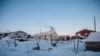 View of the Shishmaref Lutheran Church in Shishmaref, on the remnants of the Bering Land Bridge, western Alaska.