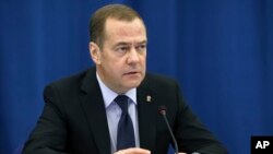 დმიტრი მედვედევი, რუსეთის უშიშროების საბჭოს თავმჯდომარის მოადგილე. 